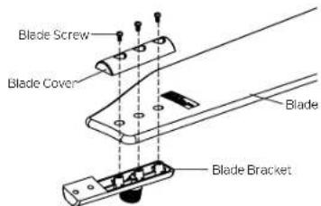 Kichler Guardian 330057 - ATTACHING THE FAN BLADES - 1
