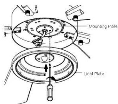 Kichler Guardian 330057 - INSTALLING THE LIGHT PLATE - 2