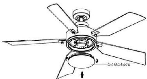 Kichler Guardian 330057 - INSTALLING THE LIGHT KIT AND GLASS SHADE - 2