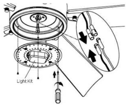Kichler Guardian 330057 - INSTALLING THE LIGHT KIT AND GLASS SHADE - 1