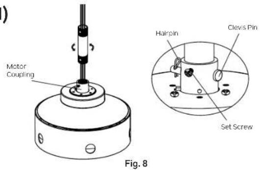 Kichler Guardian 330057 - HANGING THE MOTOR ASSEMBLY (continued) - 1