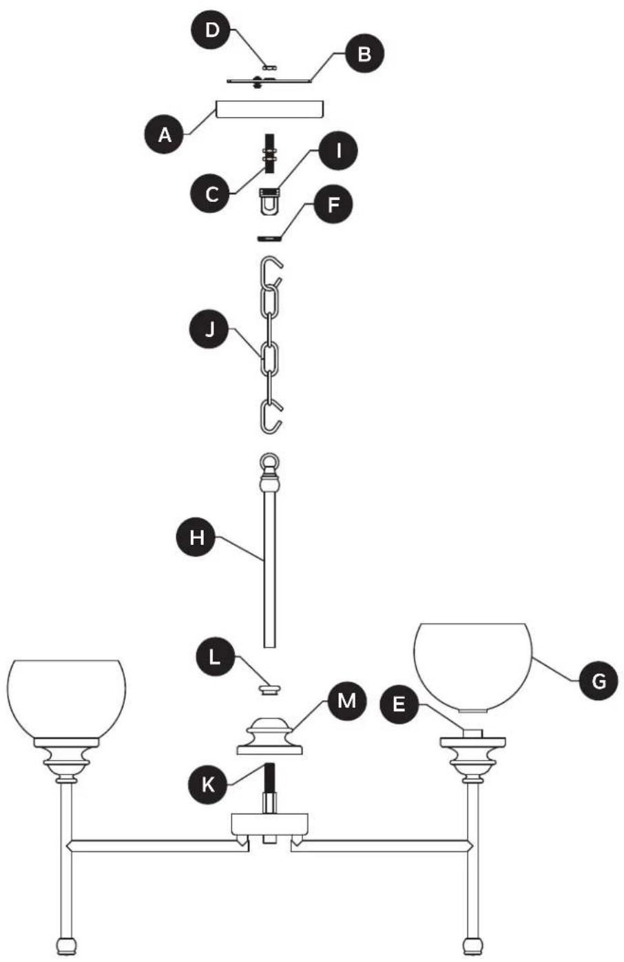 Kichler Lecelles 82390 - LECELLES 5-LIGHT CHANDELIER - 2