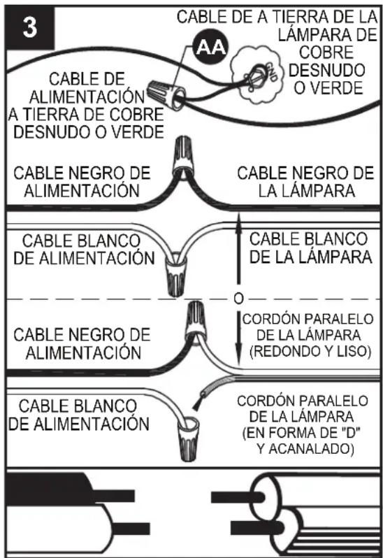 Kichler Jaylen 82415 - Guía para la conexión de los conductores: - 3