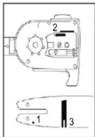 SCHEPPACH MFH3000-4P - Entretien du guide-chaîne - 1