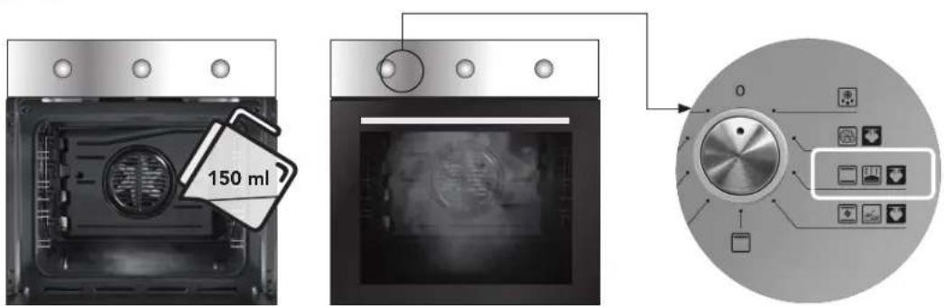 Glem Gas Ribelle GFR62BK-S3 - Oven cavity cleaning with VAPOclean\* function (with steam) - 2