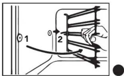 Glem Gas Ribelle GFR62BK-S3 - Disassembling the shelf supports - 2