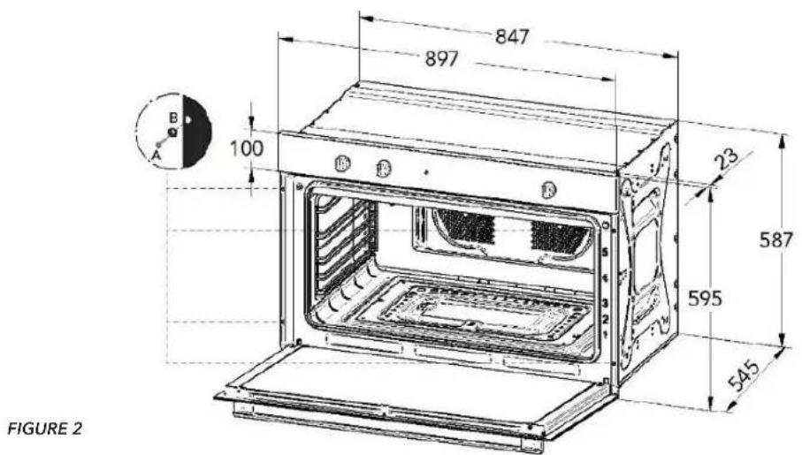 Glem Gas Ribelle GFR9W1BK - Mise en place du four - 2