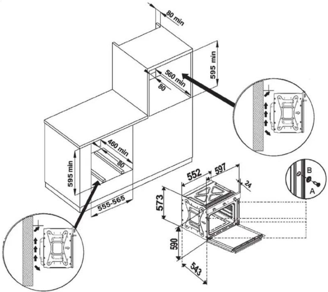 Glem Gas Ribelle GFRV21IX-S2 - Posizionamento del forno - 1