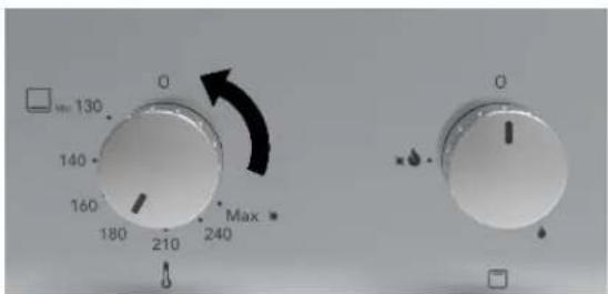Glem Gas Ribelle GFR9W1IX - Use gas oven with gas grill (oven door closed) - 2