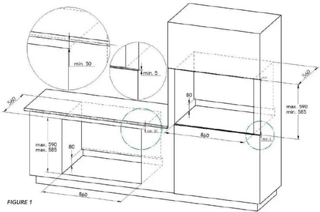 Glem Gas Dinamico GFD9W1IX - Mise en place du four - 1