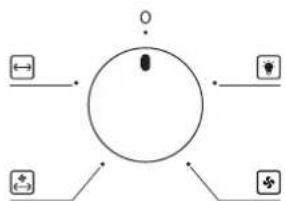 Glem Gas Dinamico GFD9GG1IX - GAS GRILL SELECTOR KNOB: - 1