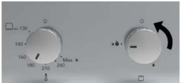 Glem Gas Dinamico GFD9GG1IX - Use gas oven with gas grill (oven door closed) - 3