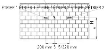 ÉTRIER 1 ÉTRIER 1 ÉTRIER 1 ÉTRIER 2 ÉTRIER 2 ÉTRIER 2 200 mm 315/320 mm