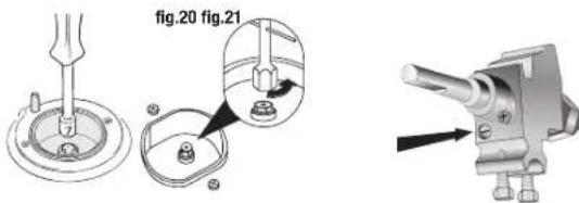Glem Gas Specialista ST167GIFSMF AF - RéGLAGE DU MINIMUM SUR LE BRULEUR FOUR ET BRULEUR GRILL (fig. 23 page 30) - 1