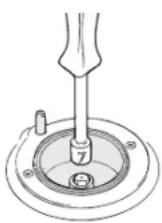 Glem Gas Specialista SB9624VI - REGULATING THE MINIMUM FLOW RATE OF GAS TO THE OVEN AND GRILL BURNERS (fig. 23) - 1