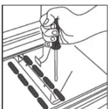 Glem Gas Specialista SB9624VI - REGULATING THE MINIMUM FLOW RATE OF GAS TO THE OVEN AND GRILL BURNERS (fig. 23) - 5