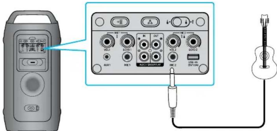 SAMSUNG MX-ST40F - Σύνδεση εξωτερικής κιθάρας - 1