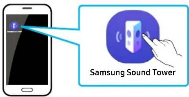 SAMSUNG MX-ST40F - De Samsung Sound Tower App openen - 1