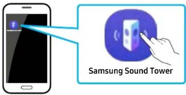 SAMSUNG MX-ST40F - Εκκίνηση της εφαρμογής Samsung Sound Tower - 1