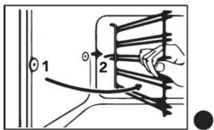 Glem Gas Unico GFU98BK-S6V3 - Disassembling the shelf supports - 2