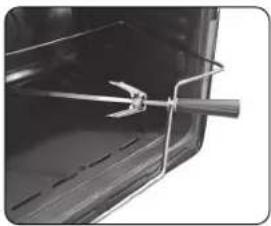 Glem Gas Unico GFU98BK-S6V3 - Cooking with roasting-jack (if provided): - 3