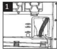 WHIRLPOOL C WD 103M WBS FR - Raccordement du tuyau d'évacuation d'eau - 1