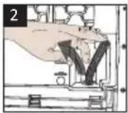 WHIRLPOOL C WD 103M WBS FR - Raccordement du tuyau d'évacuation d'eau - 2