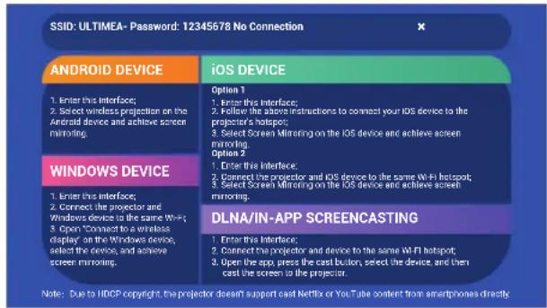 ULTIMEA Apollo P10 - Wireless Screen Mirroring - 1