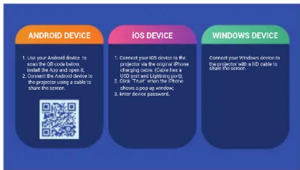 ULTIMEA Apollo P10 - Wired Screen Mirroring - 1