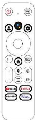 ULTIMEA Poseidon E100 - Tastenfunktionen der Fernbedienung (nur für Google TV) - 2