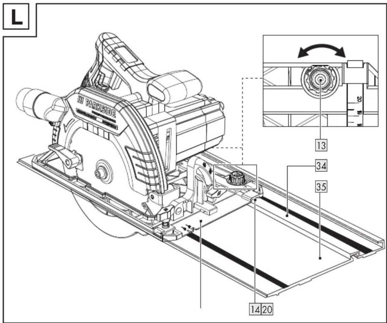 PARKSIDE PPHKS 1800 A1 - SCIE CIRCULAIRE - 2