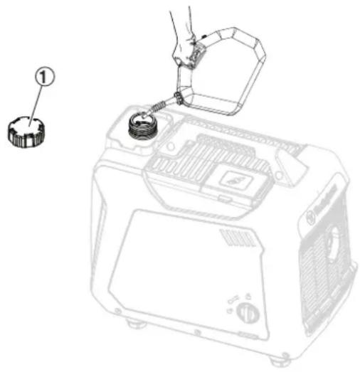 WESTINGHOUSE iGen2800DFc - CONNECTING AN LP GAS CYLINDER TO THE GENERATOR - 1