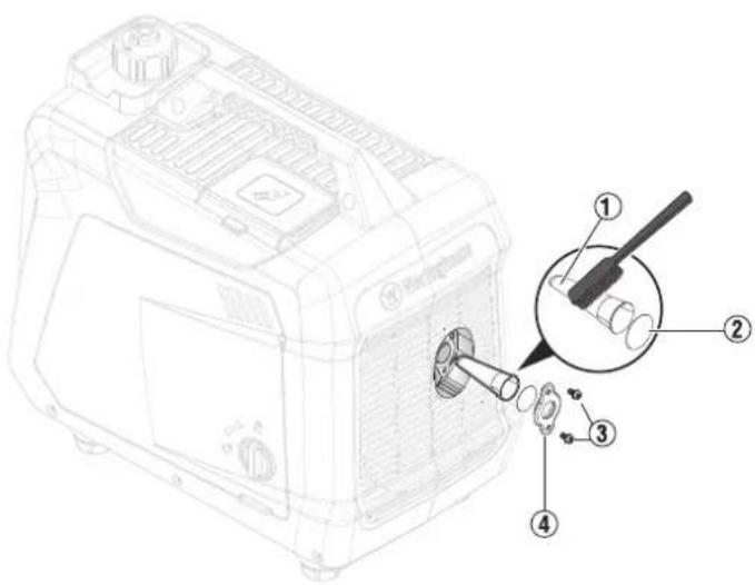 WESTINGHOUSE iGen2800DFc - Pour vider le bol du flotteur : - 1