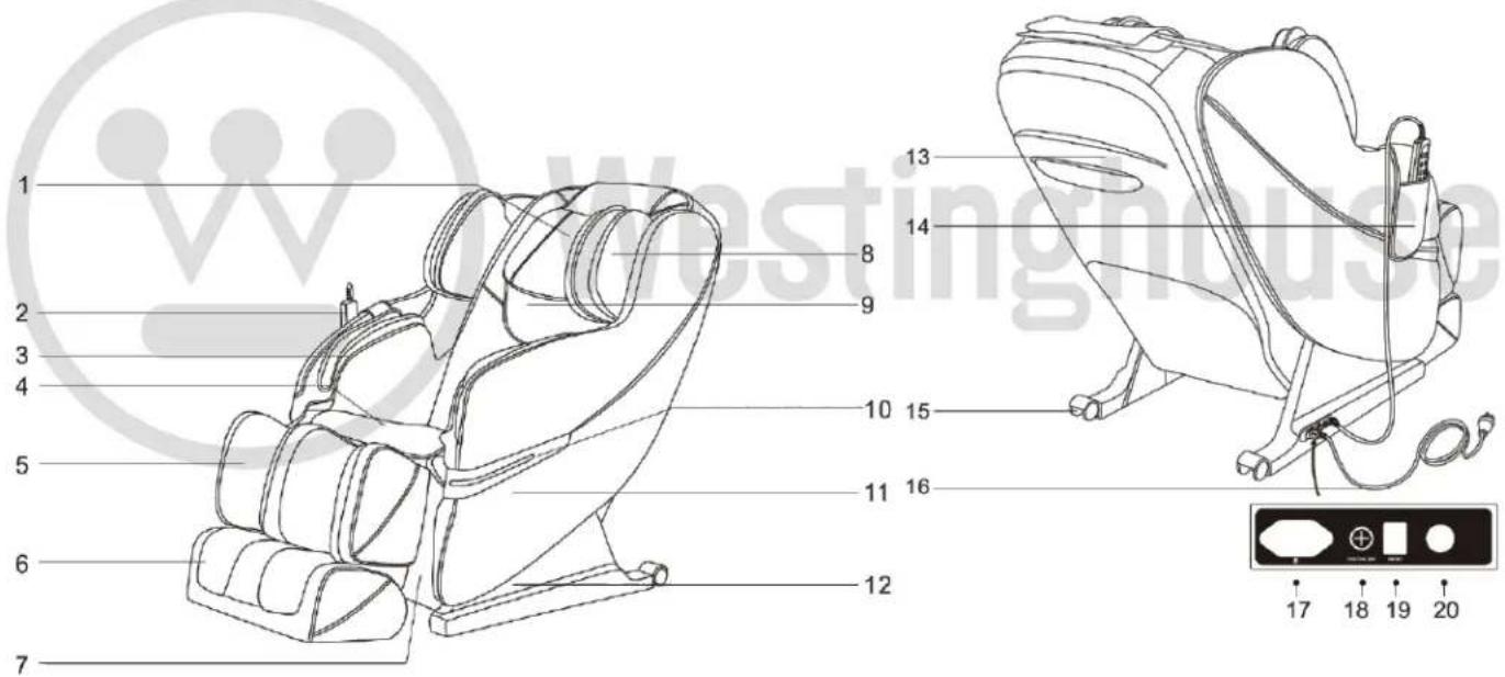 WESTINGHOUSE WES41-3000 - COMPOSANTES - 1