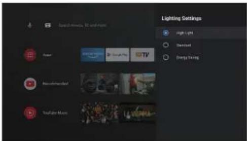 ULTIMEA Thor T60 Triple Laser TV - Lighting Settings - 1