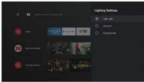 ULTIMEA Thor T60 Triple Laser TV - Beleuchtungseinstellungen - 1