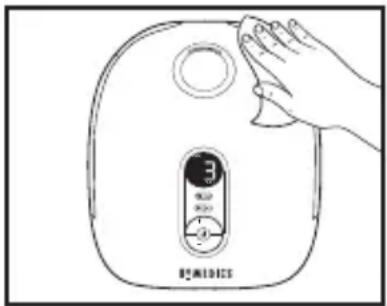HOMEDICS Total Comfort Deluxe UHE-WM130 - NETTOYAGE DU TRANSDUCTEUR/DE LA MEMBRANE À ULTRASONS - 5