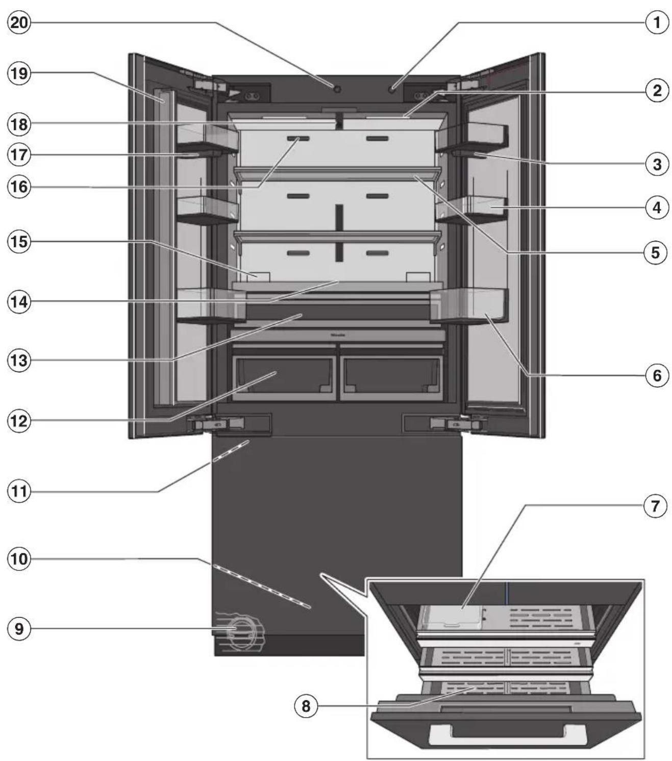 MIELE KFMC 3844 L - Votre appeareil de froid KFMC 3844 FD - 1
