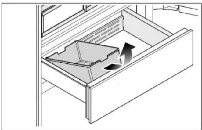 MIELE KFMC 3844 R - Retirer le bac à glaçons. - 1