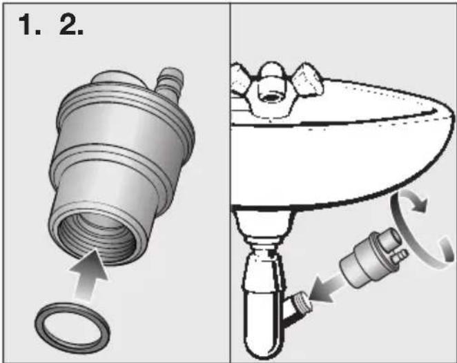 MIELE TWL680WP - Adaptateur de vidange - 1