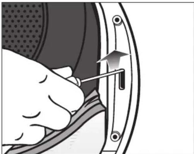 MIELE TWL680WP - Changer le système de fermeture de porte du seche-linge - 1