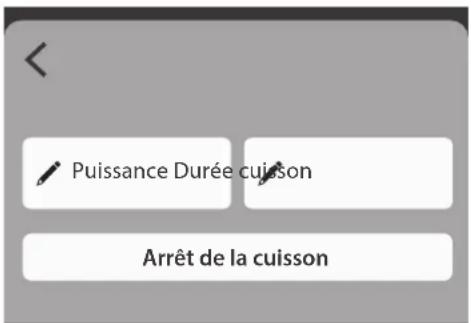 Puissance Durée cuisson Arrêt de la cuisson