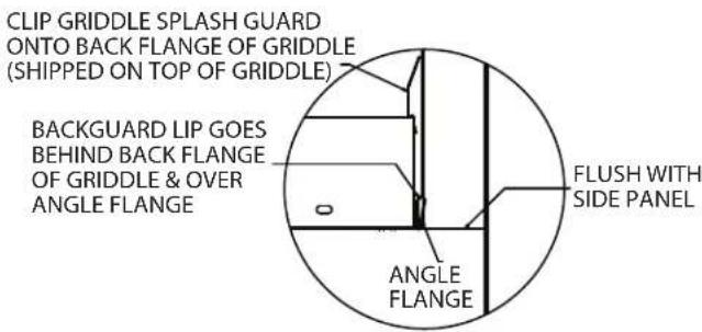 GARLAND GF36-G36T - Backguard With High Shelf Or Salamander Mounting Instructions - 2