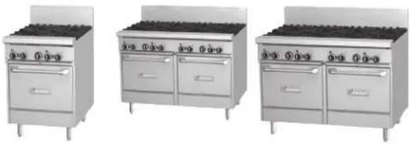 GARLAND GF36-G36T - ESTUFAS DE GAS PARA RESTAURANTES GARLAND SERIE SENTRY GF - 1