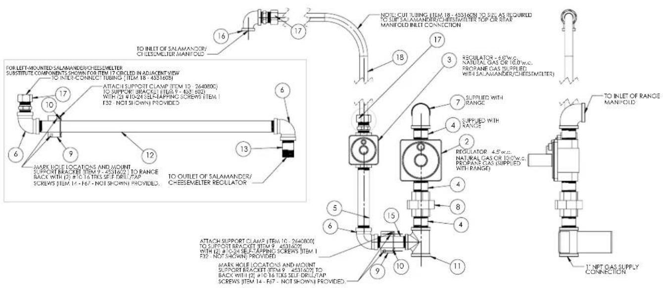 GARLAND GF36-6R - INSTALLATION Continued - 1