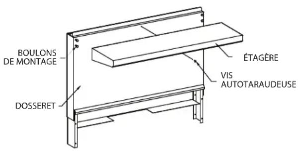 GARLAND G60-8G12RS - Installation De L'étagère Sur Le Dosseret - 1