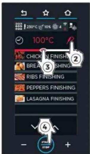 Unox CHEFTOP MIND.Maps PLUS XEVC-1011-GPRM - C Réglage d'une température de la sonde à cœur en mode manuel - 6