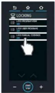 Unox CHEFTOP MIND.Maps PLUS XEVC-1011-GPRM - Timeout verrouillage afficheur - 3