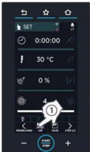 Unox CHEFTOP MIND.Maps PLUS XEVC-1011-GPRM - ▶ Activer un préchauffage SMART. Preheating (mode conseillé) - 3