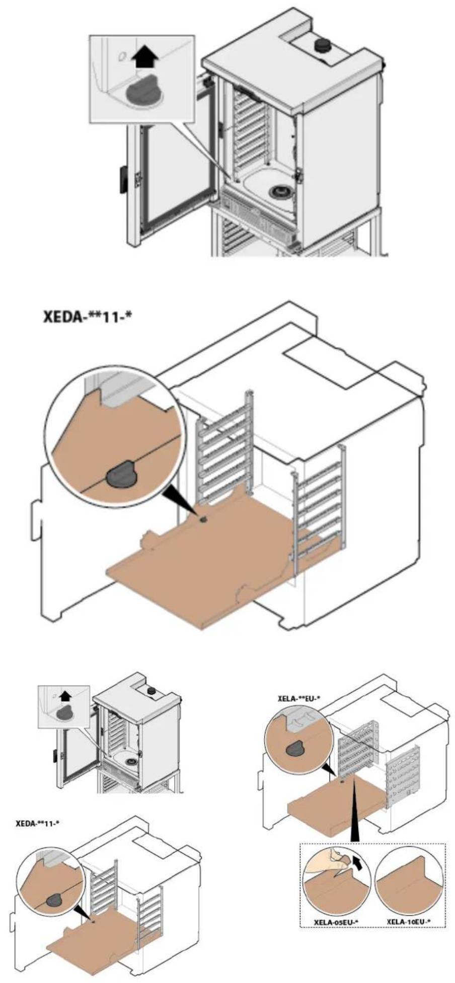 Unox CHEFTOP-X Digital.ID XEDA-0621-GXLS-ET - Comment positionner le gabarit d'étalonnage - 1